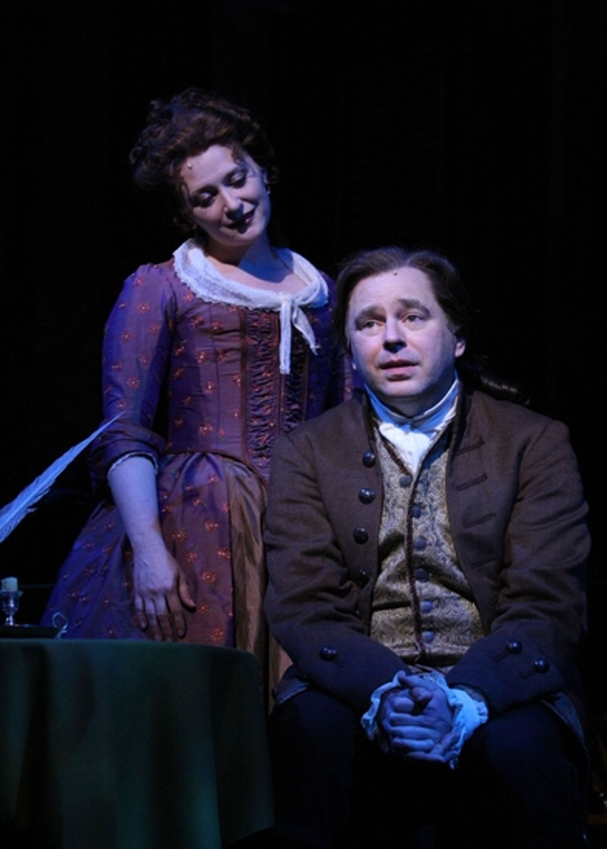 Kerry O'Malley (Abigail Adams) and Don Stephenson (John Adams) at 